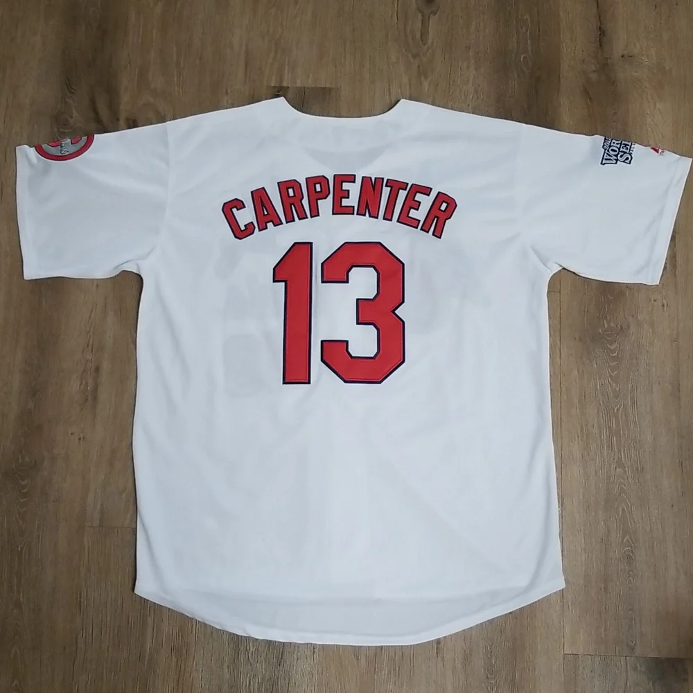 Matt Carpenter Cardinals World Series Mens XL Stitched New - Picture 9 of 12